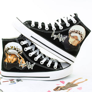 Anime One Piece Cosplay Canvas Shoes For Unisex