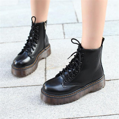 Motorcycle Ankle Boots For Women